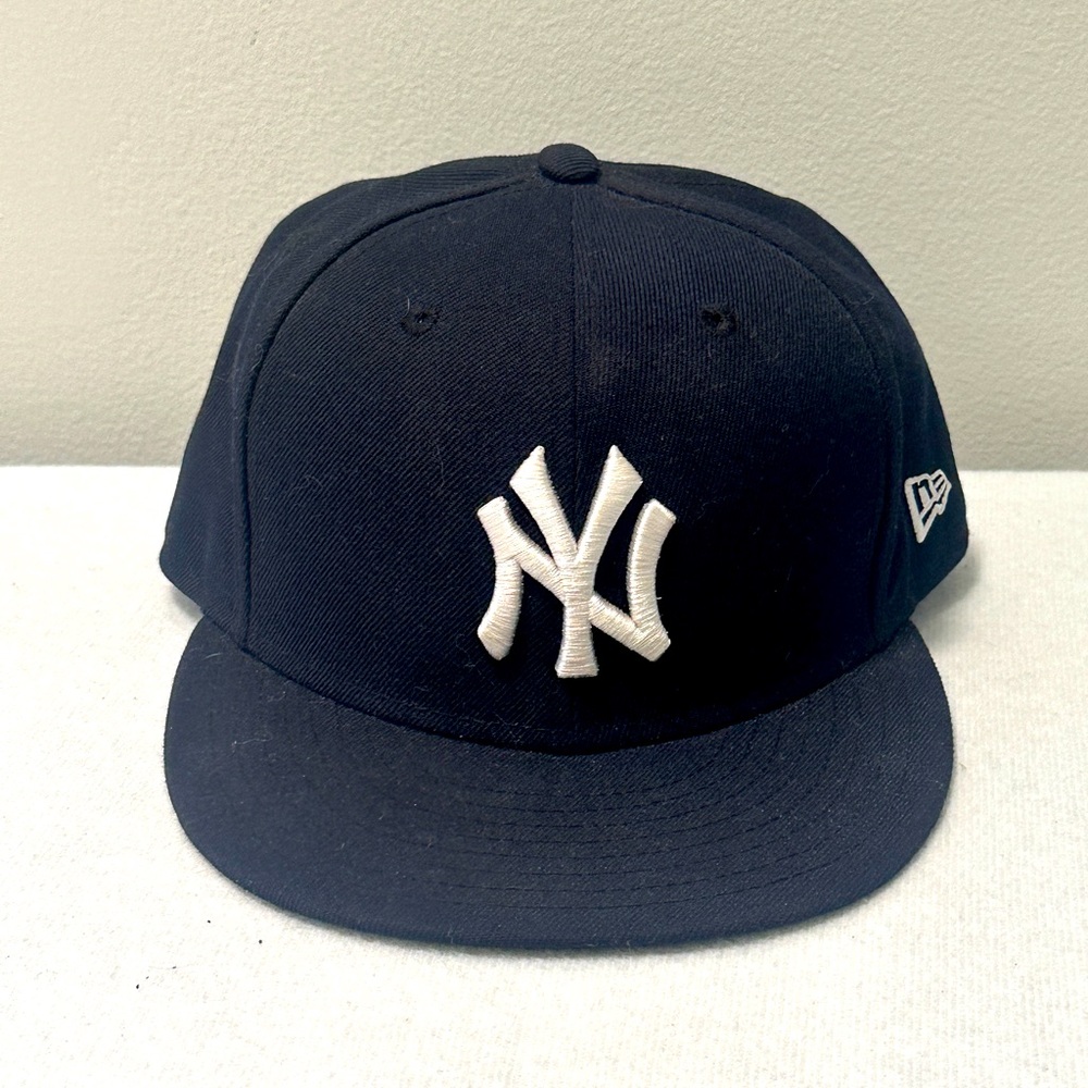 New Era Navy Blue and White Cap